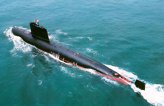 长城200号潜艇近年多次水下发射新型导弹[图]